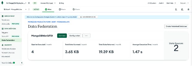 Data Federation Dashboard